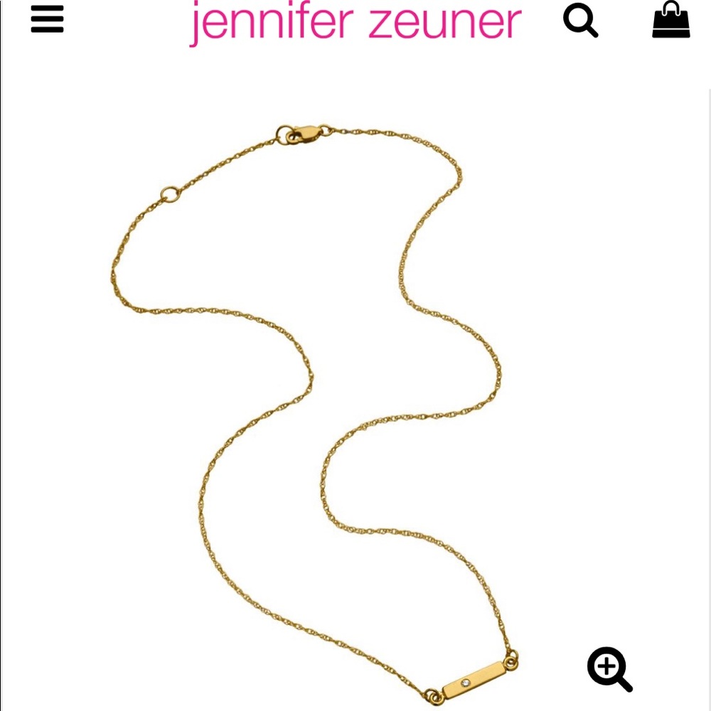 Shopbop fave Jennifer Zeuner Gold Diamond Necklace
